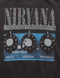 T-shirt droit à image Nirvana AE