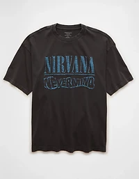 T-shirt droit à image Nirvana AE