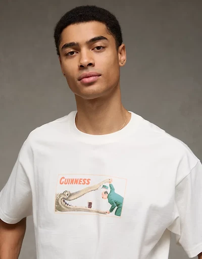 T-shirt droit à imprimé Guinness AE