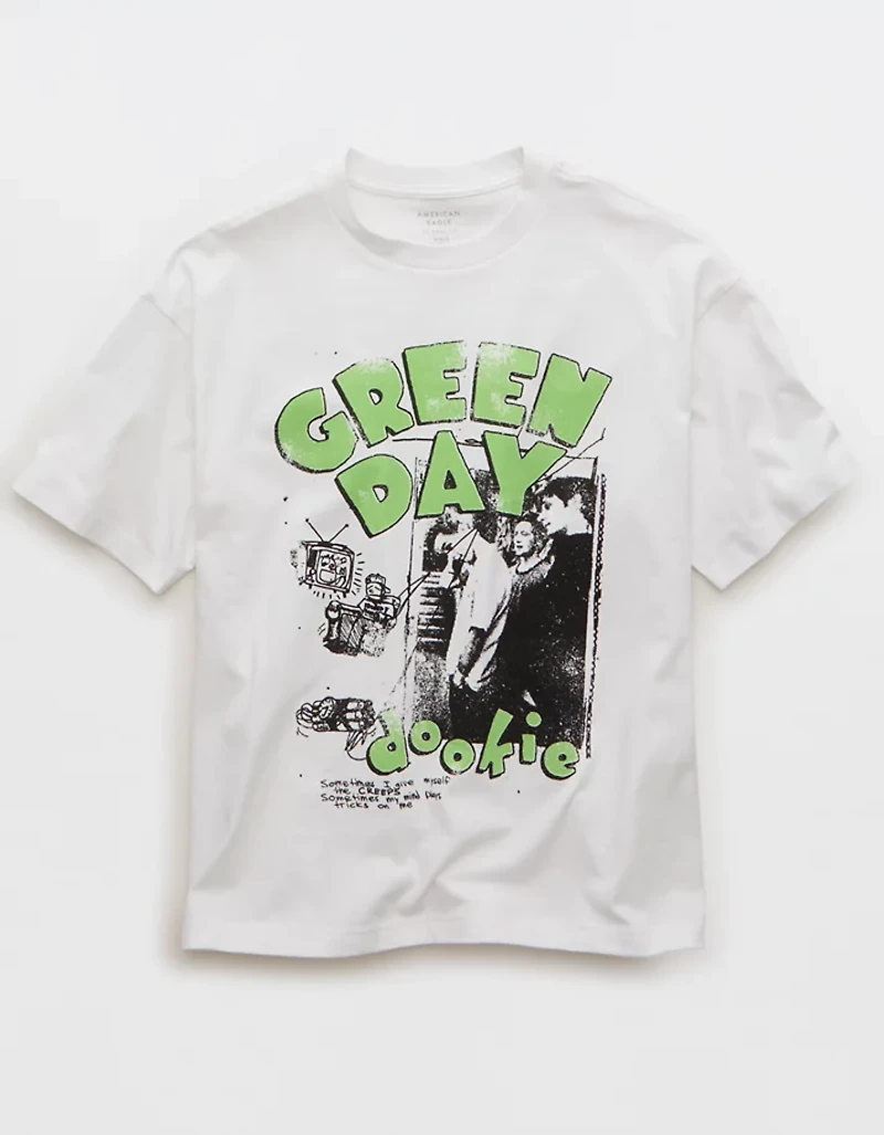 AE Boxy Green Day Graphic T-Shirt