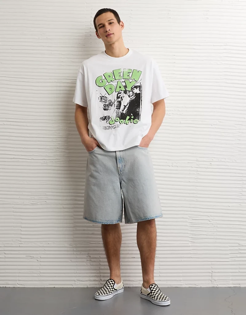 AE Boxy Green Day Graphic T-Shirt