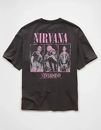 AE Boxy Fit Nirvana Graphic T-Shirt