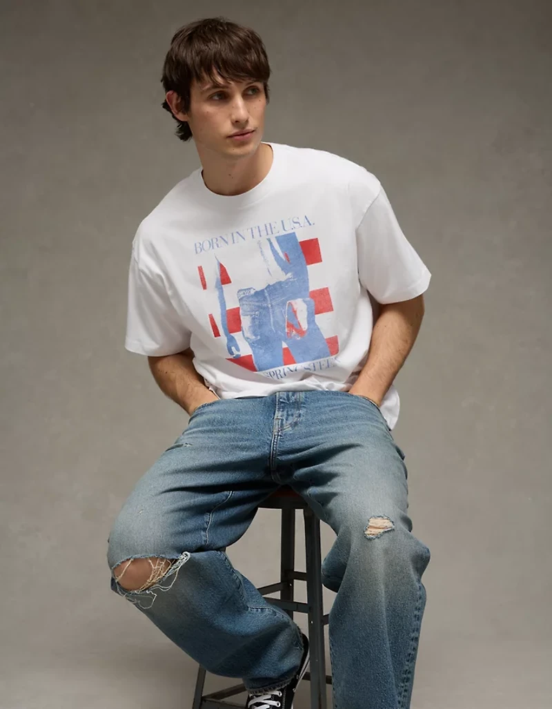 AE Boxy Bruce Springsteen Graphic T-Shirt