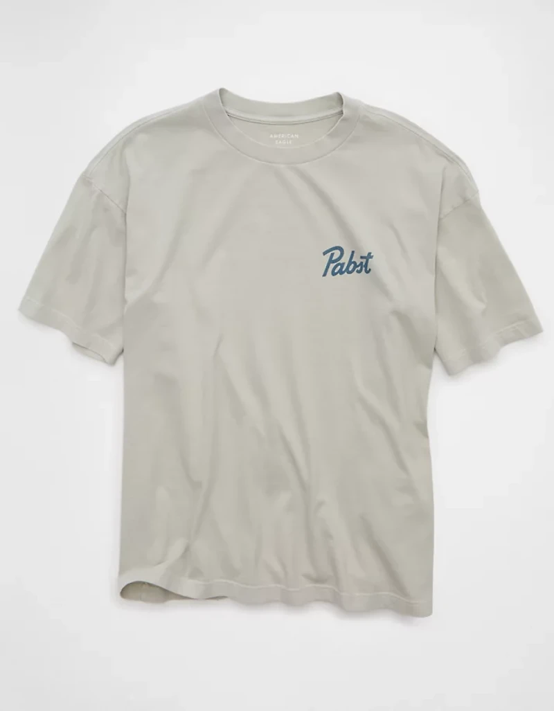 AE Boxy Pabst Blue Ribbon Graphic T-Shirt