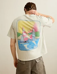 AE Boxy Pabst Blue Ribbon Graphic T-Shirt