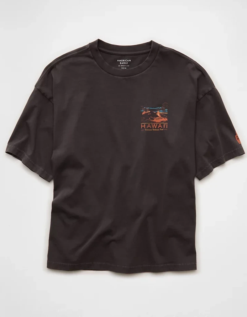 AE Boxy Hawaii National Park Graphic T-Shirt