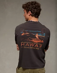 AE Boxy Hawaii National Park Graphic T-Shirt