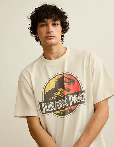 AE Boxy Jurassic Park Graphic T-Shirt