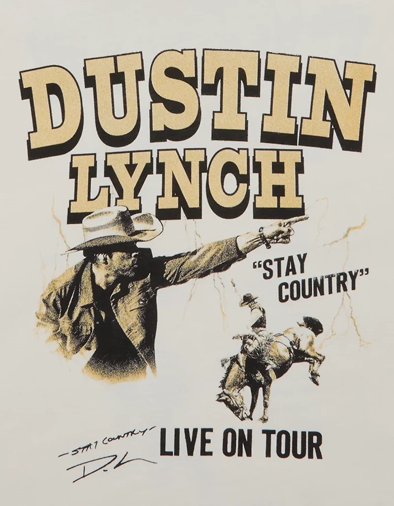 T-shirt à image de coupe droite Dustin Lynch AE