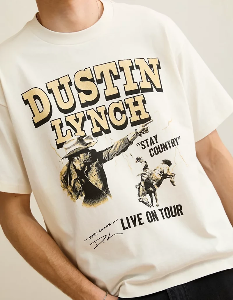 T-shirt à image de coupe droite Dustin Lynch AE