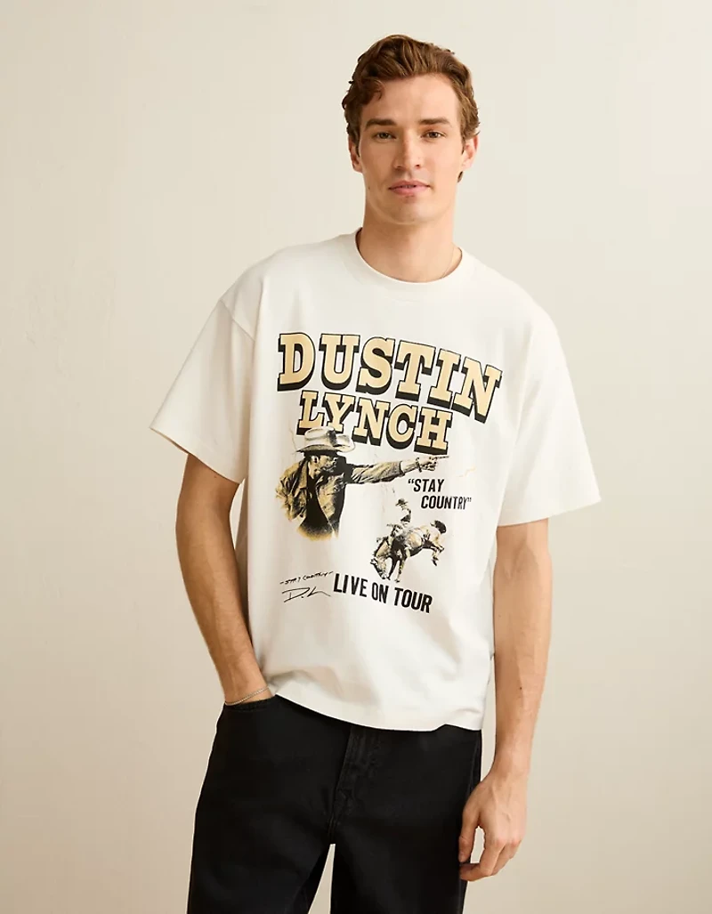 T-shirt à image de coupe droite Dustin Lynch AE