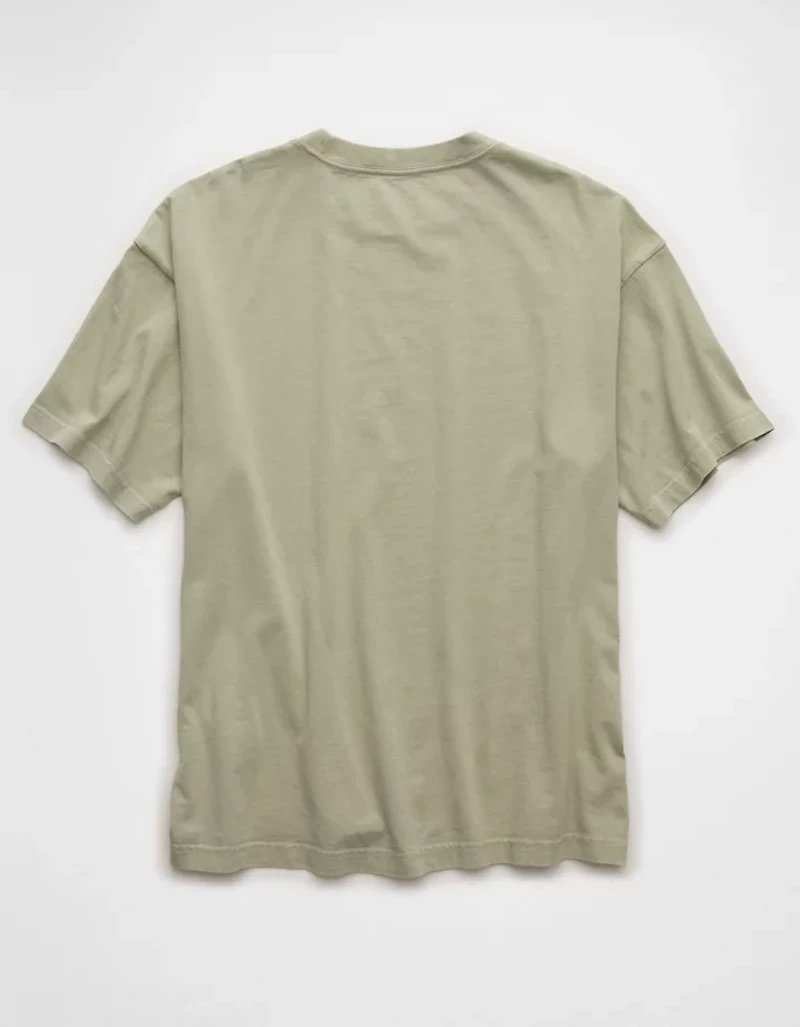 AE Boxy Riley Green Graphic T-Shirt