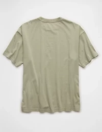 AE Boxy Riley Green Graphic T-Shirt
