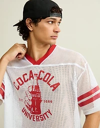 AE Boxy Fit Coca Cola Short-Sleeve Mesh Jersey