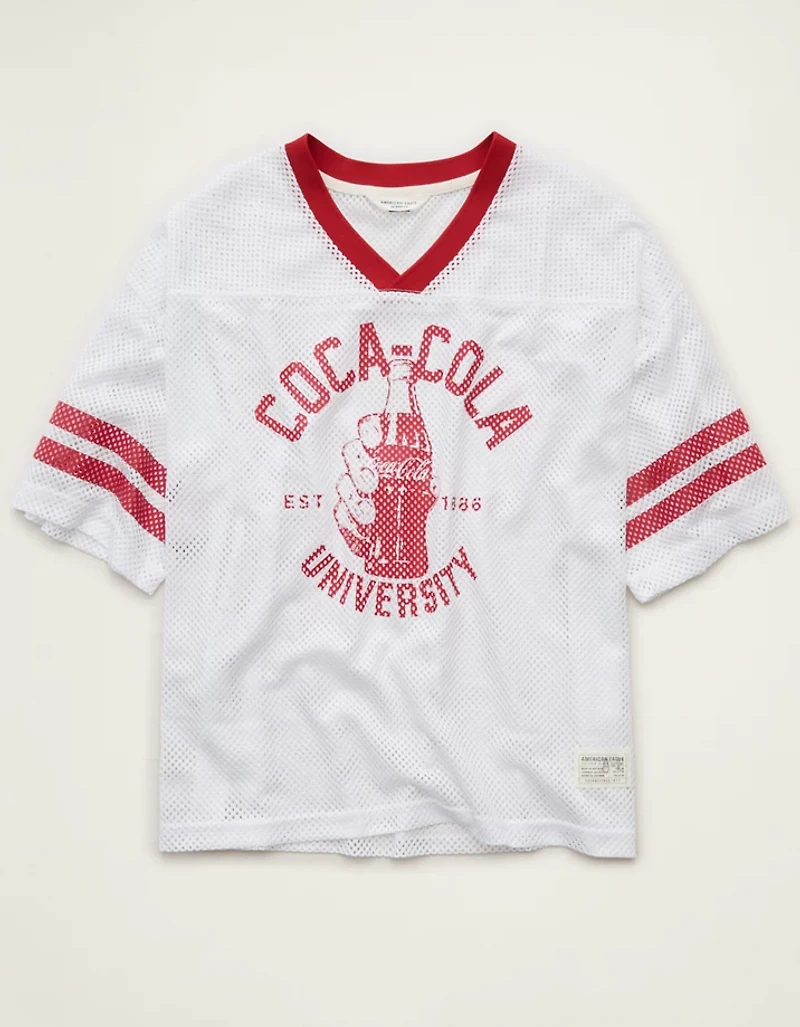AE Boxy Fit Coca Cola Short-Sleeve Mesh Jersey