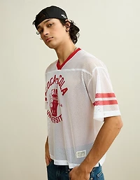 AE Boxy Fit Coca Cola Short-Sleeve Mesh Jersey
