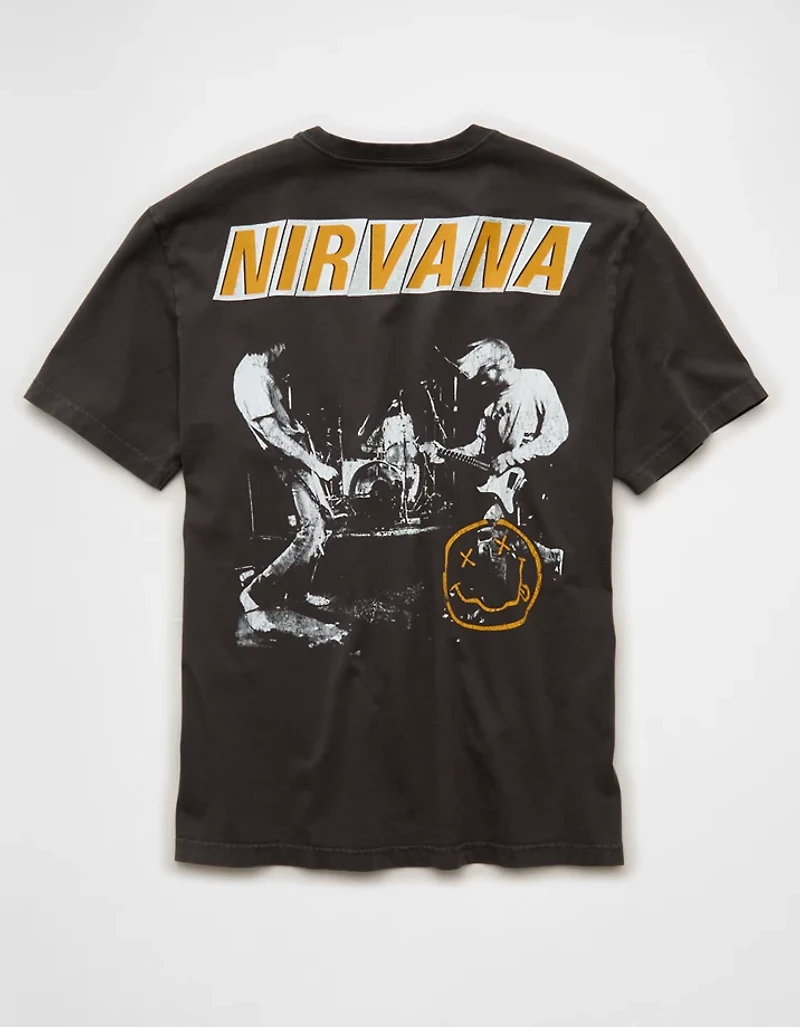 AE Standard Fit Nirvana Graphic T-Shirt