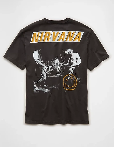 AE Standard Fit Nirvana Graphic T-Shirt