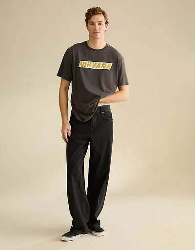AE Standard Fit Nirvana Graphic T-Shirt