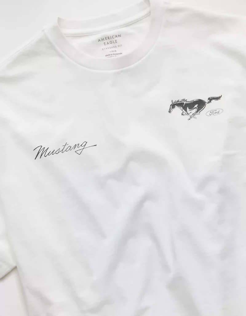 AE Standard Fit Ford Mustang Graphic T-Shirt