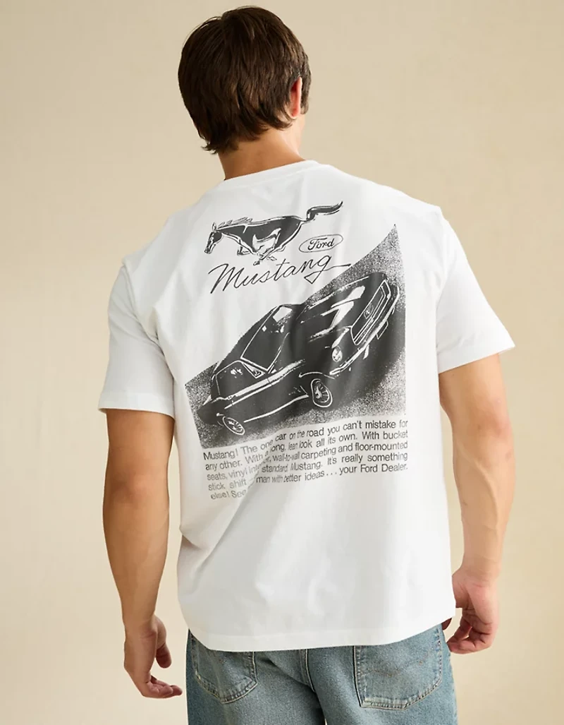 AE Standard Fit Ford Mustang Graphic T-Shirt