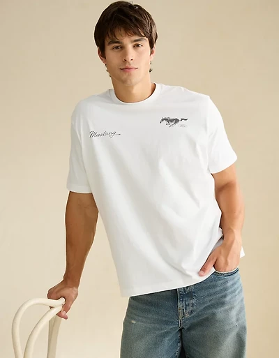 AE Standard Fit Ford Mustang Graphic T-Shirt