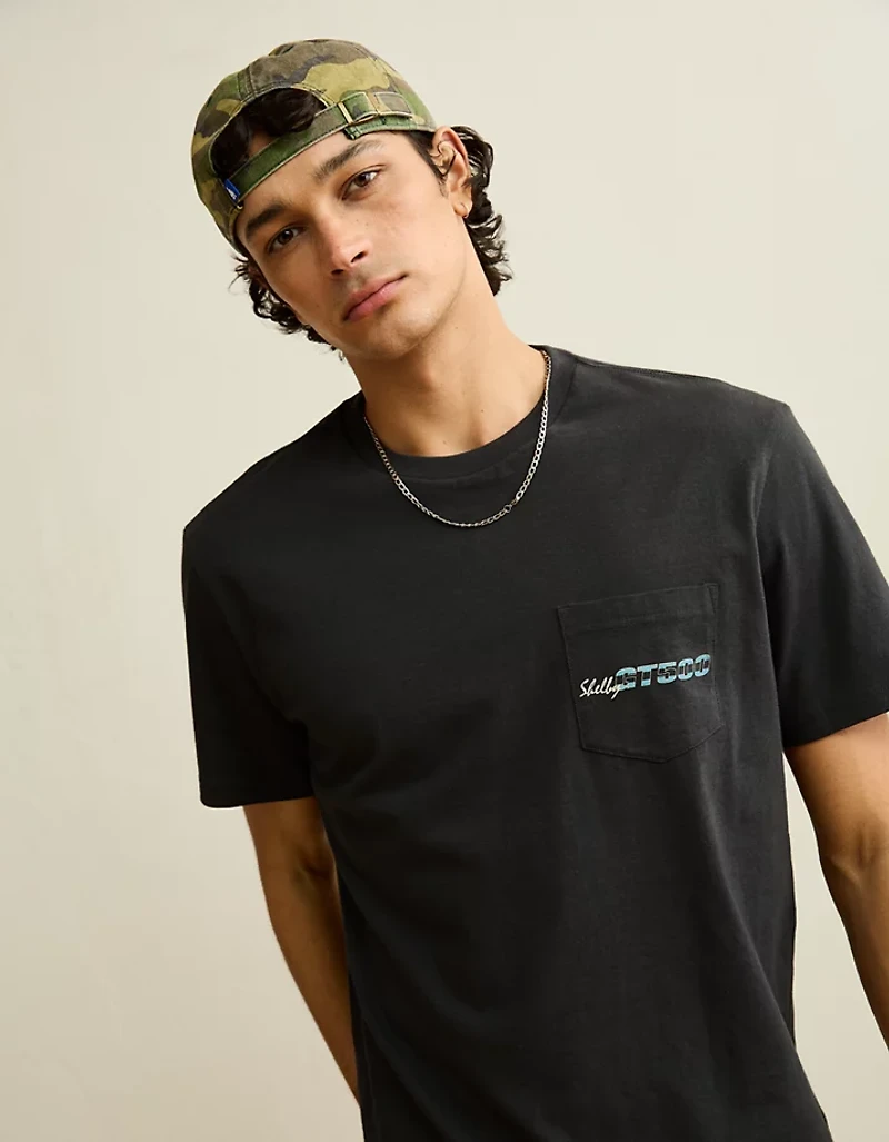 AE Standard Fit Ford Mustang Graphic T-Shirt