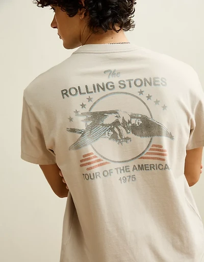T-shirt à image Rolling Stones coupe rétrécie AE