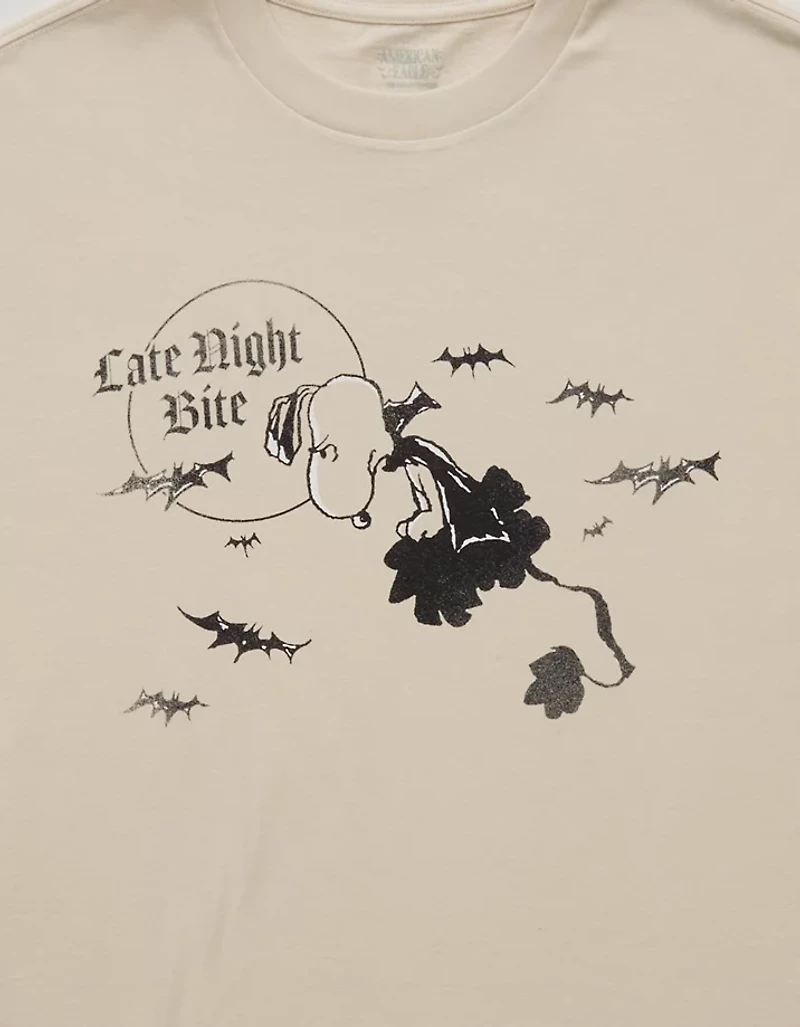 AE Boxy Fit Snoopy Halloween Graphic T-Shirt