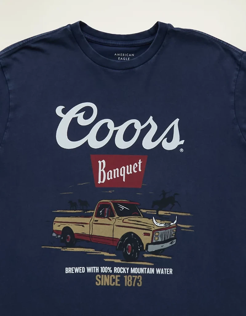 AE Standard Fit Coors Graphic T-Shirt