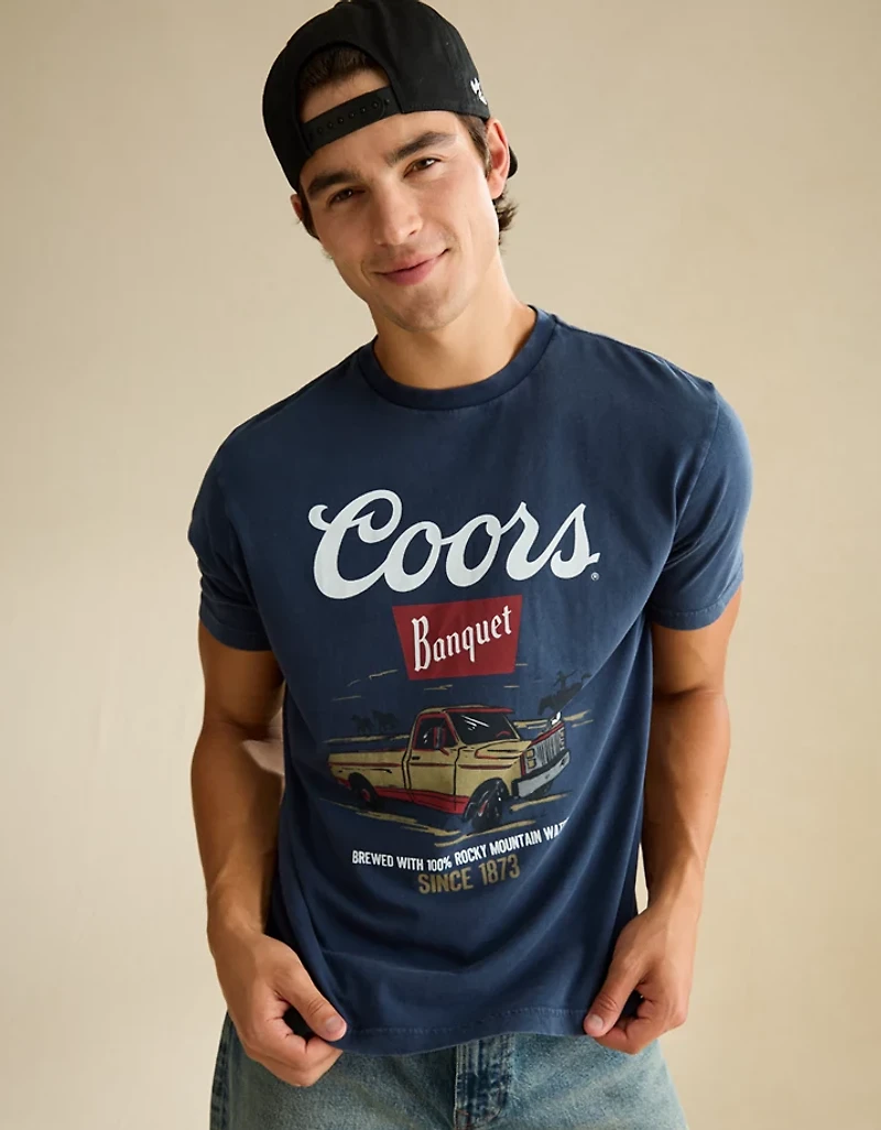 AE Standard Fit Coors Graphic T-Shirt