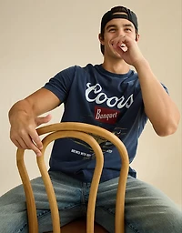 AE Standard Fit Coors Graphic T-Shirt