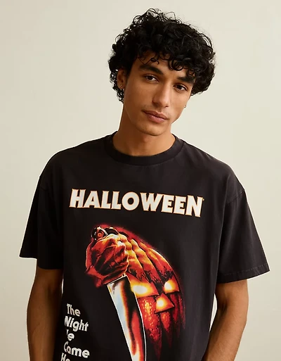 AE Boxy Fit Halloween Movie Graphic T-Shirt