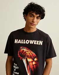 AE Boxy Fit Halloween Movie Graphic T-Shirt