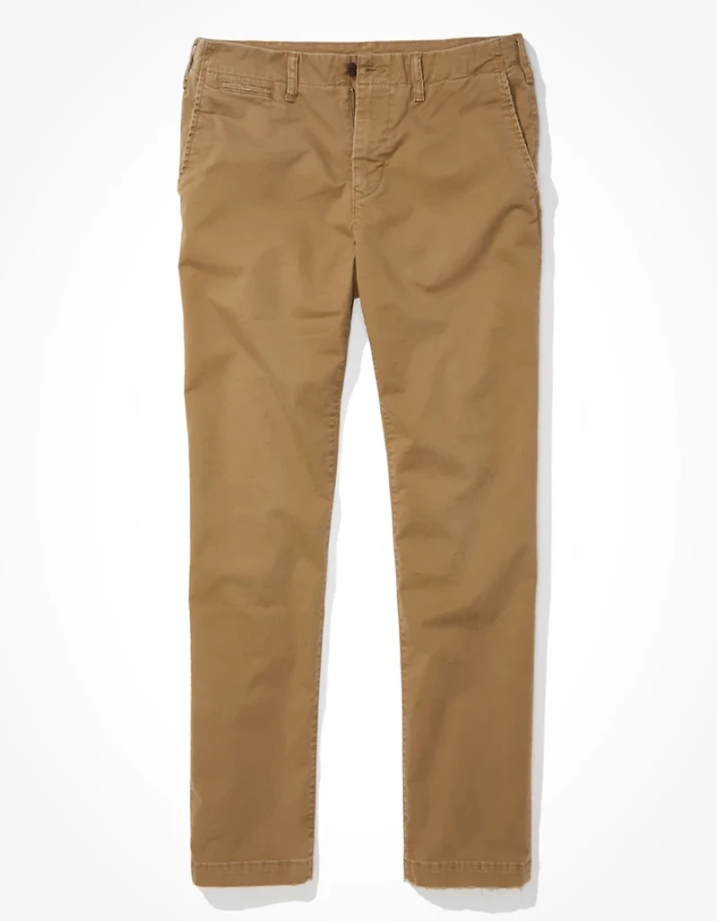 AE Flex Athletic Straight Lived-In Khaki Pant