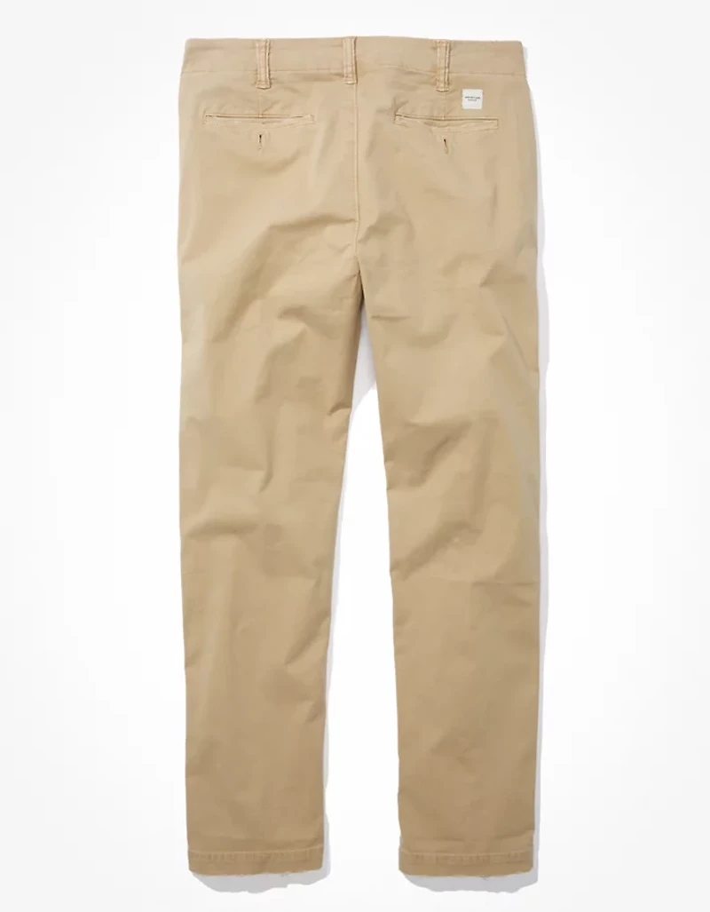 AE Flex Athletic Straight Lived-In Khaki Pant