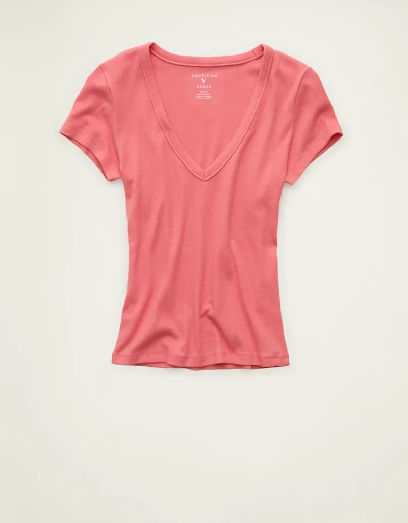 AE V-Neck Hey Baby Tee