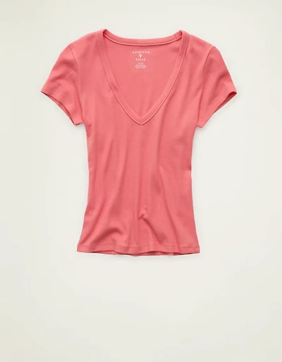 AE V-Neck Hey Baby Tee