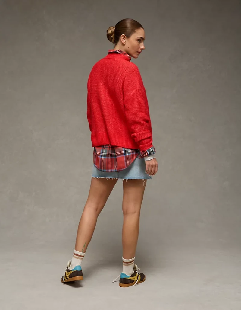 Chandail à col rond si doux Whoa AE