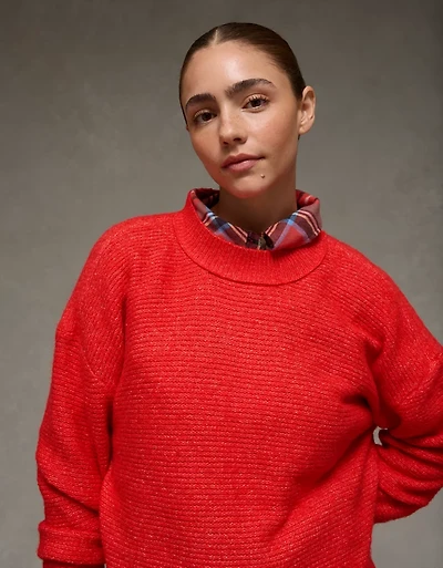 Chandail à col rond si doux Whoa AE