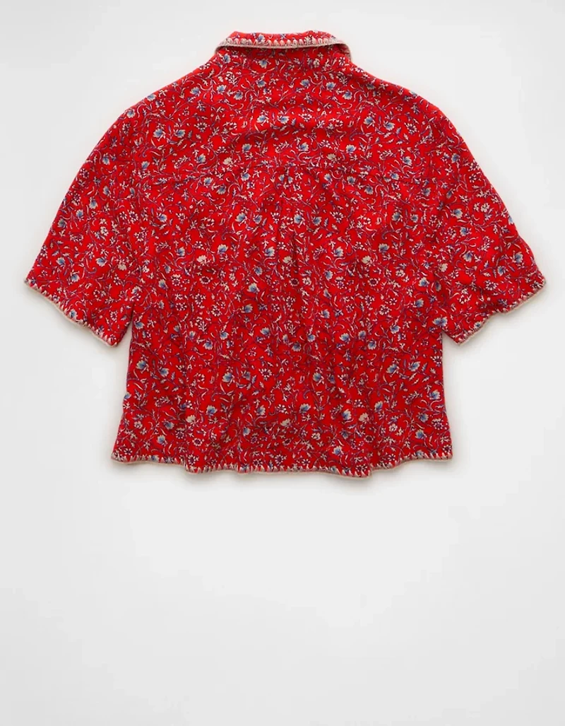 Chemisier à motif floral AE