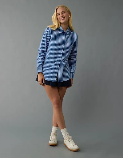 AE Long-Sleeve Button-Up Shirt