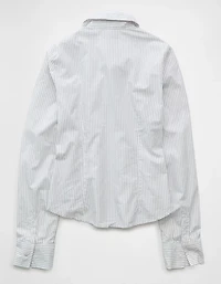AE Fitted Poplin Button-Up Shirt