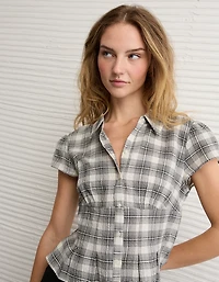Chemise boutonnée à manches courtes AE