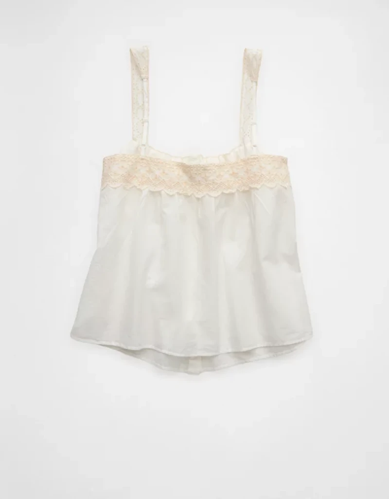 AE x Stagecoach Eyelet Tie-Front Tank Top