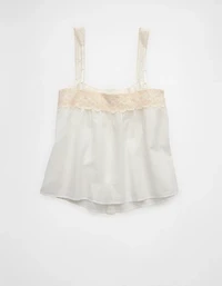 AE x Stagecoach Eyelet Tie-Front Tank Top