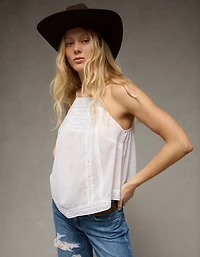 AE x Stagecoach Lace Bandana Halter Top