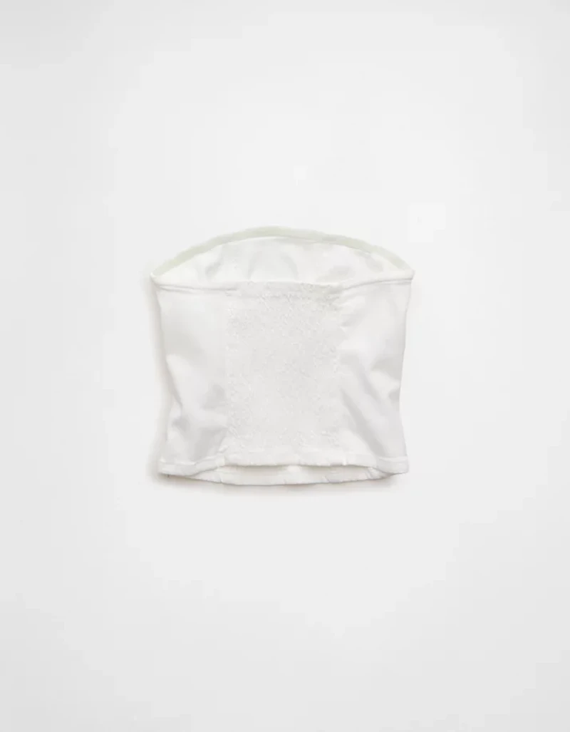 AE Fitted Denim Tube Top