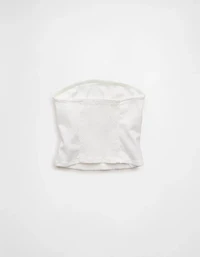 AE Fitted Denim Tube Top