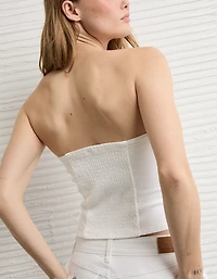 AE Fitted Denim Tube Top